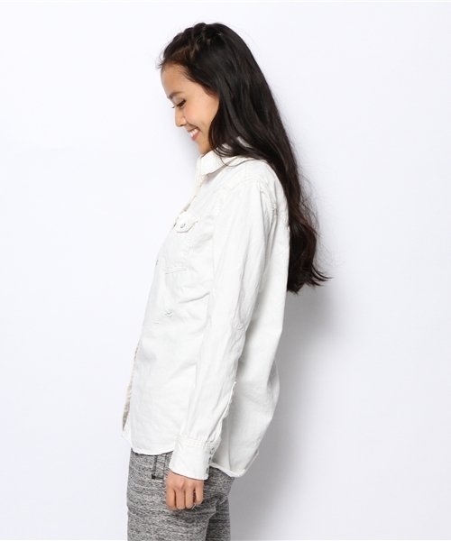 goa（ゴア）の「6OZ ﾎﾜｲﾄﾃﾞﾆﾑｼｬﾂ（シャツ/ブラウス・レディース・ホワイト・FREE）」の5枚目の写真