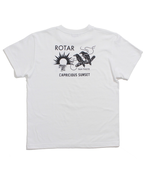 ROTAR（ローター）の「CAPRICIOUS SUNSET Tee バックプリント（Tシャツ/カットソー・メンズ・ホワイト/ブラック/イエロー系その他・LARGE/MEDIUM/SMALL/X-LARGE）」の13枚目の写真