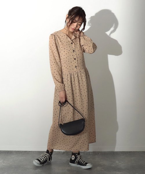 セール Auli ランダムドットワンピース ワンピース Auli アウリィ のファッション通販 Zozotown