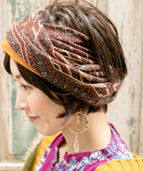 チャイハネ（チャイハネ）の「【チャイハネ】太陽と三日月ピアス（ピアス（両耳用）・レディース・ブラック/パープル/ピンク/ブルー/グリーン・FREE）」の7枚目の写真