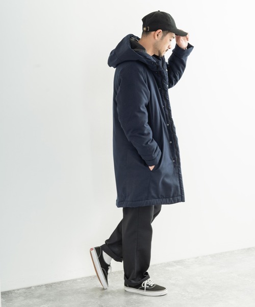 Rocky Monroe(ロッキーモンロー)の「【撥水】オーバーサイズ ウールライクモンスターパーカー(ダウンジャケット/コート・メンズ・カーキ/ブラウン/グレー/ネイビー/ブラック・S/M/L/XL)」の21枚目の写真