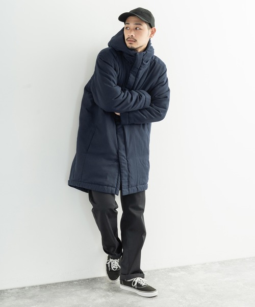 Rocky Monroe(ロッキーモンロー)の「【撥水】オーバーサイズ ウールライクモンスターパーカー(ダウンジャケット/コート・メンズ・カーキ/ブラウン/グレー/ネイビー/ブラック・S/M/L/XL)」の22枚目の写真