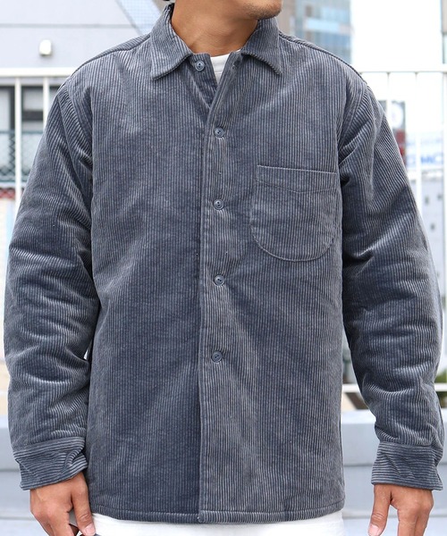 ROOPTOKYO(ループトウキョウ)の「TOWNCRAFT/タウンクラフト QUILT LINER SHIRTS コーデュロイ カバーオール(カバーオール)」|グレー