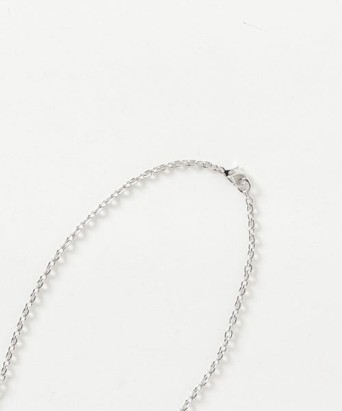 WEGO（ウィゴー）の「WEGO/フェザーモチーフチェーンネックレス（ネックレス・メンズ・シルバー・FREE）」の2枚目の写真