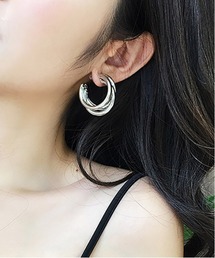 シンプル ジオメトリック メタル ピアス