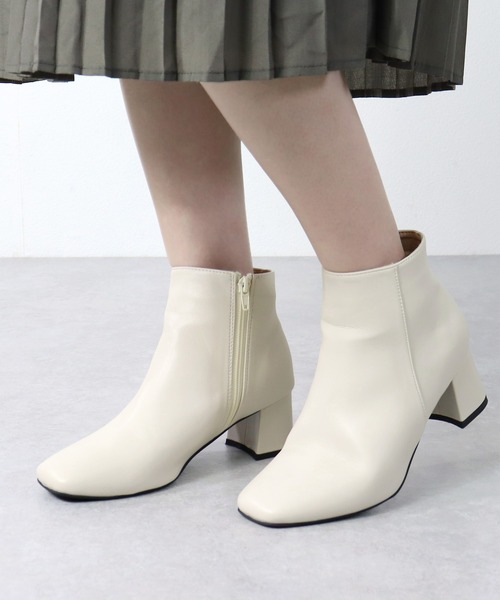 LibertyDoll（リバティードール）の「Libety Doll / 6cm スクエアトゥ サイドジップブーツ(9022)（ブーツ・レディース・ブラック/ダークブラウン/ブラック系その他/アイボリー/シルバー・LL/S/M/L）」の19枚目の写真