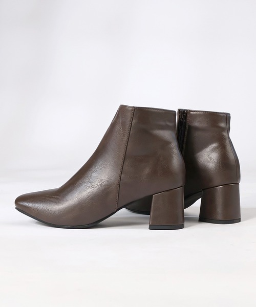 LibertyDoll（リバティードール）の「Libety Doll / 6cm スクエアトゥ サイドジップブーツ(9022)（ブーツ・レディース・ブラック/ダークブラウン/ブラック系その他/アイボリー/シルバー・LL/S/M/L）」の18枚目の写真