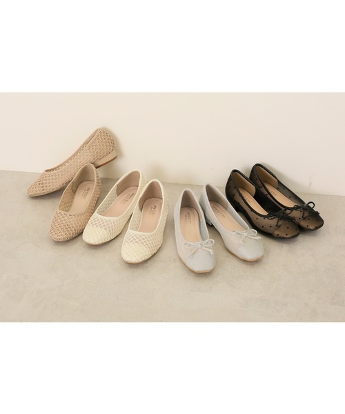 one after another NICE CLAUP（ワンアフターアナザーナイスクラップ）の「アソートバレエシューズ（バレエシューズ・レディース・グレー/アイボリー/モカ・SMALL/MEDIUM/LARGE）」の6枚目の写真