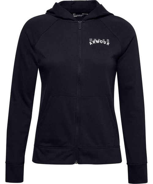 UNDER ARMOUR（アンダーアーマー）の「UAライバルテリー フルジップフーディー(トレーニング/WOMEN)（パーカー・レディース・ブラック/オフホワイト/グレー/スモークピンク・SM/MD/XL/LG）」の22枚目の写真