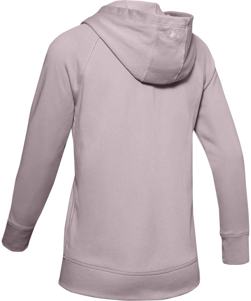 UNDER ARMOUR（アンダーアーマー）の「UAライバルテリー フルジップフーディー(トレーニング/WOMEN)（パーカー・レディース・ブラック/オフホワイト/グレー/スモークピンク・SM/MD/XL/LG）」の6枚目の写真