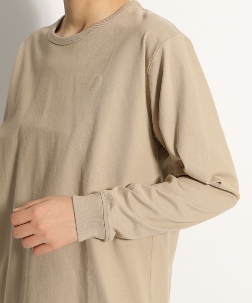 niko and...(ニコアンド)の「USAコットンビッグロンT(Tシャツ/カットソー・レディース・ホワイト/ベージュ/イエロー/オレンジ/グリーン/チャコール・MEDIUM/LARGE)」の13枚目の写真