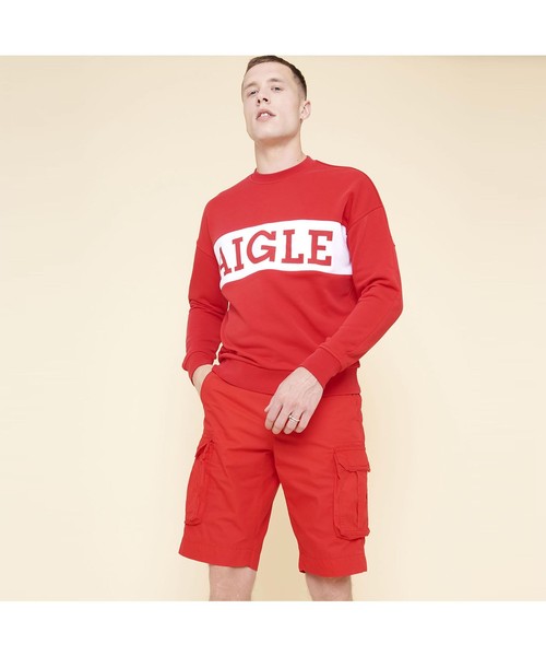 AIGLE（エーグル）の「【PRE-COLLECTION】キロ スウェット（スウェット・メンズ・ダークネイビー/レッド・M/L）」の6枚目の写真
