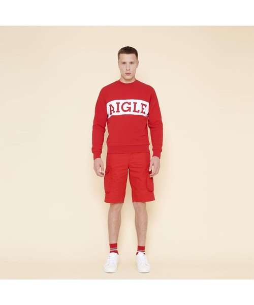 AIGLE（エーグル）の「【PRE-COLLECTION】キロ スウェット（スウェット・メンズ・ダークネイビー/レッド・M/L）」の5枚目の写真