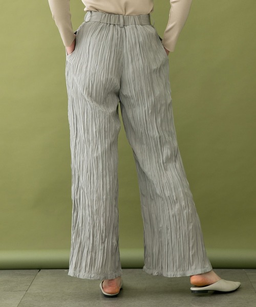 UNITED TOKYO（ユナイテッドトウキョウ）の「ワッシャースリットパンツ（その他パンツ・レディース・ベージュ/ブラック・0）」の10枚目の写真