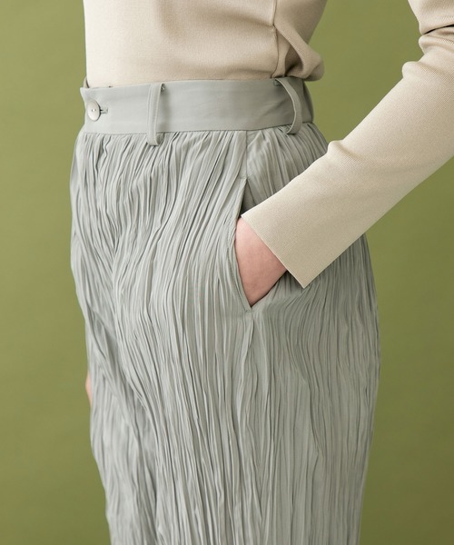 UNITED TOKYO（ユナイテッドトウキョウ）の「ワッシャースリットパンツ（その他パンツ・レディース・ベージュ/ブラック・0）」の13枚目の写真