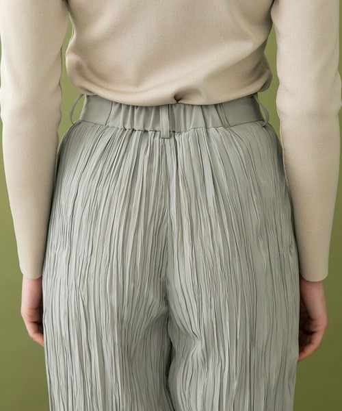 UNITED TOKYO（ユナイテッドトウキョウ）の「ワッシャースリットパンツ（その他パンツ・レディース・ベージュ/ブラック・0）」の14枚目の写真