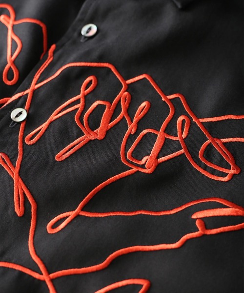 SHAREEF（シャリーフ）の「"HAND" S/S BIG SHIRTS（シャツ/ブラウス・メンズ・ネイビー/ブラック/ホワイト・1/2/3）」の11枚目の写真