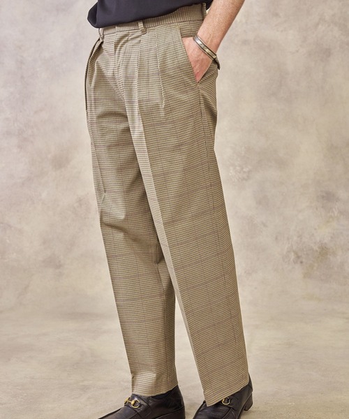 トラッドチェックワイドスラックス その他パンツ Public Public その他パンツ Tokyo パブリックトウキョウ のファッション