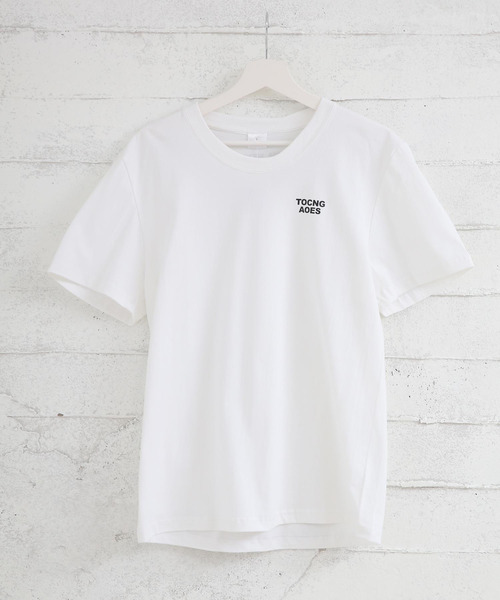 Bifrost(ビフレスト)の「ワンポイントロゴTシャツ(Tシャツ/カットソー・レディース・ホワイト・FREE)」の1枚目の写真