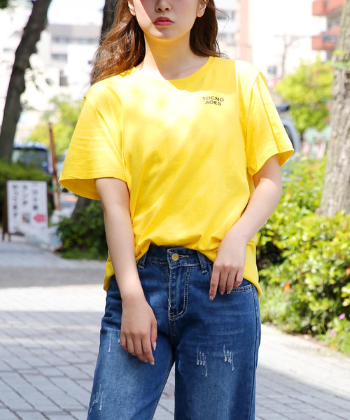 Bifrost(ビフレスト)の「ワンポイントロゴTシャツ(Tシャツ/カットソー・レディース・ホワイト・FREE)」の3枚目の写真