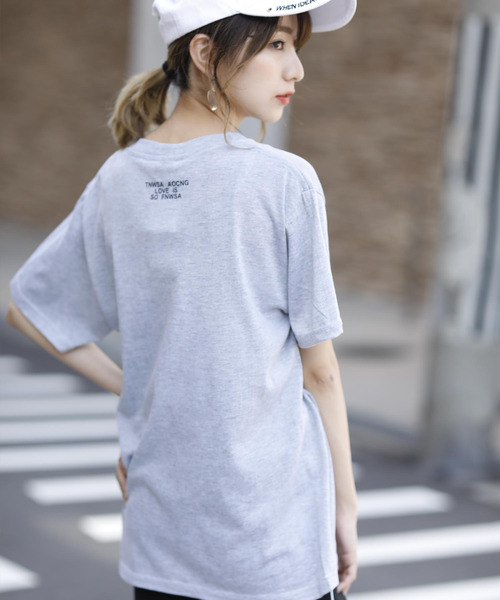 Bifrost(ビフレスト)の「ワンポイントロゴTシャツ(Tシャツ/カットソー・レディース・ホワイト・FREE)」の22枚目の写真