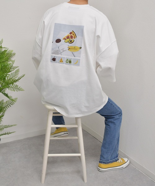 kutir（クティール）の「モーニングプリントTシャツ（Tシャツ/カットソー・メンズ・ホワイト/チャコールグレー/ライトグリーン・SMALL/MEDIUM/LARGE）」の6枚目の写真