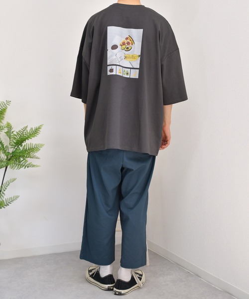 kutir（クティール）の「モーニングプリントTシャツ（Tシャツ/カットソー・メンズ・ホワイト/チャコールグレー/ライトグリーン・SMALL/MEDIUM/LARGE）」の16枚目の写真