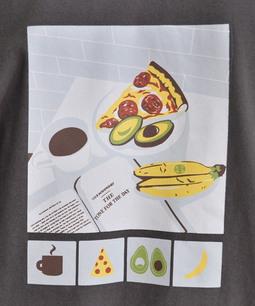 kutir（クティール）の「モーニングプリントTシャツ（Tシャツ/カットソー・メンズ・ホワイト/チャコールグレー/ライトグリーン・SMALL/MEDIUM/LARGE）」の18枚目の写真