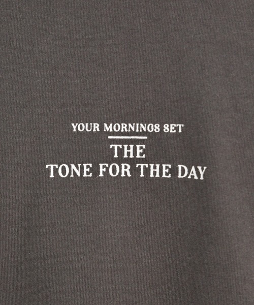 kutir（クティール）の「モーニングプリントTシャツ（Tシャツ/カットソー・メンズ・ホワイト/チャコールグレー/ライトグリーン・SMALL/MEDIUM/LARGE）」の19枚目の写真