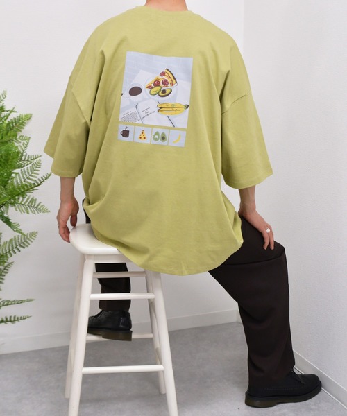 kutir（クティール）の「モーニングプリントTシャツ（Tシャツ/カットソー・メンズ・ホワイト/チャコールグレー/ライトグリーン・SMALL/MEDIUM/LARGE）」の22枚目の写真