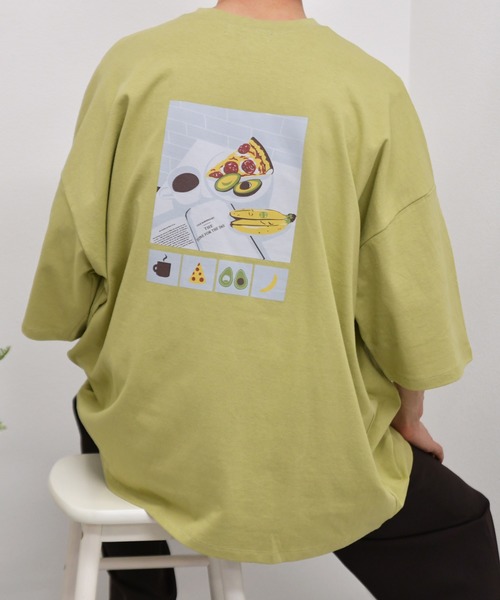 kutir（クティール）の「モーニングプリントTシャツ（Tシャツ/カットソー・メンズ・ホワイト/チャコールグレー/ライトグリーン・SMALL/MEDIUM/LARGE）」の20枚目の写真