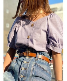 one way | フロントボリュームスリーブブラウス(シャツ/ブラウス)