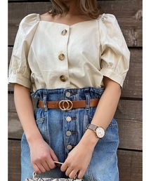 one way | フロントボリュームスリーブブラウス(シャツ/ブラウス)