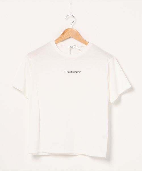 WEGO(ウィゴー)の「WEGO/【2点セット】チノビスチェセットTシャツ(ベスト・レディース・ブルー/ベージュ・FREE)」の3枚目の写真