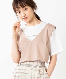WEGO | WEGO/【2点セット】チノビスチェセットTシャツ(ベスト)
