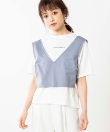 WEGO | WEGO/【2点セット】チノビスチェセットTシャツ(ベスト)