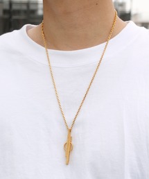 GILD（ギルド）の「GILD ギルド / Slipping Sand texture plate necklace スリッピング サンドテクスチャー プレートネックレス / G201-NE01（ネックレス）」