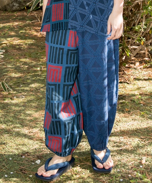 カヤ（カヤ）の「【カヤ】紋継メンズもんぺパンツ（その他パンツ・メンズ・ブラック/ベージュ/ネイビー/グレー/ブルー/グリーン・FREE）」の17枚目の写真