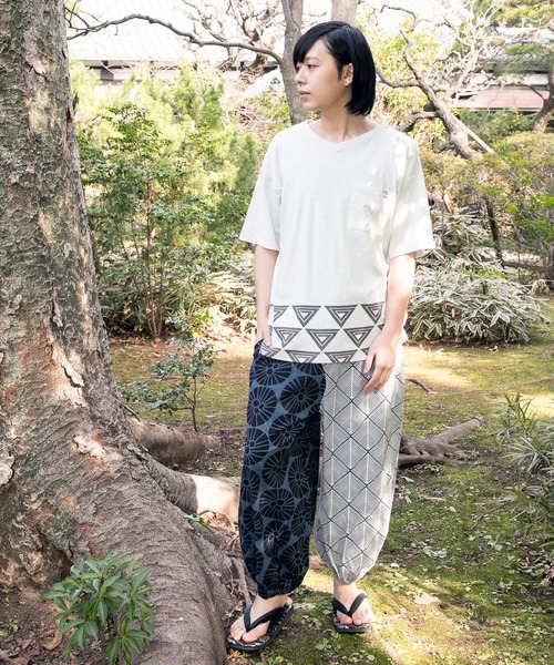 カヤ（カヤ）の「【カヤ】紋継メンズもんぺパンツ（その他パンツ・メンズ・ブラック/ベージュ/ネイビー/グレー/ブルー/グリーン・FREE）」の16枚目の写真