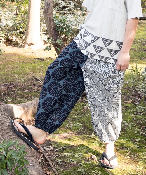 カヤ（カヤ）の「【カヤ】紋継メンズもんぺパンツ（その他パンツ・メンズ・ブラック/ベージュ/ネイビー/グレー/ブルー/グリーン・FREE）」の7枚目の写真