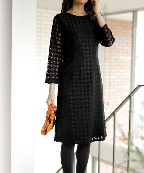 千鳥柄モールレースワンピース ワンピース Ranan ラナン のファッション通販 Zozotown