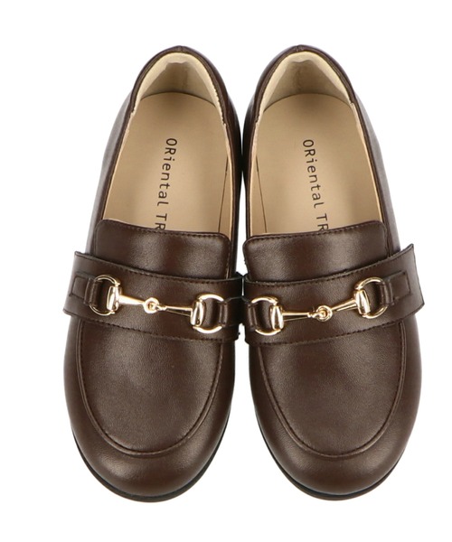 ORiental TRaffic(オリエンタルトラフィック)の「キッズ ビットローファー K-002(ローファー・キッズ・ブラック/ブラウン/シルバー・15.0cm/16.0cm/17.0cm/18.0cm/19.0cm/20.0cm)」の2枚目の写真