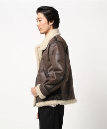 美品★ALPHA×BEAMS 別注 B-3 ボアブルゾン　フライトジャケット Amazon | ALPHA アルファ ムートンジャケット B-3 防寒 M L LL