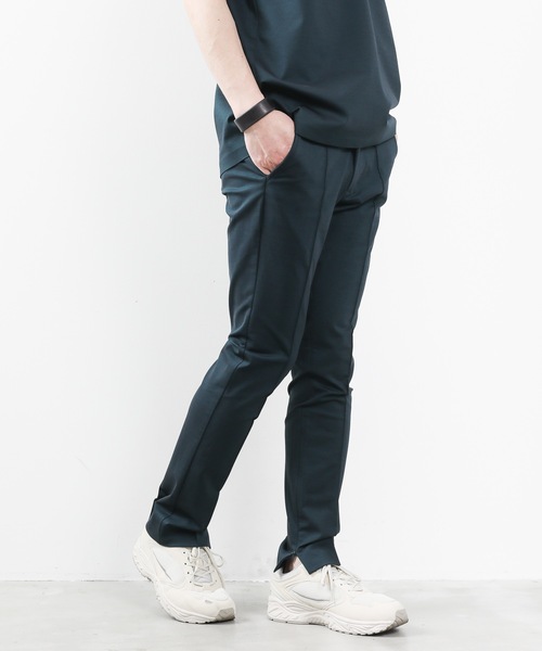 ATTACHMENT（アタッチメント）の「PONTE JERSEY CENTER CREASE TROUSERS（スラックス・メンズ・ブラック/ダークグリーン・1/2/3）」の11枚目の写真