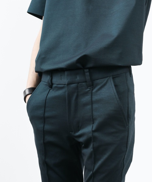 ATTACHMENT（アタッチメント）の「PONTE JERSEY CENTER CREASE TROUSERS（スラックス・メンズ・ブラック/ダークグリーン・1/2/3）」の12枚目の写真