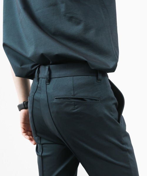 ATTACHMENT（アタッチメント）の「PONTE JERSEY CENTER CREASE TROUSERS（スラックス・メンズ・ブラック/ダークグリーン・1/2/3）」の13枚目の写真