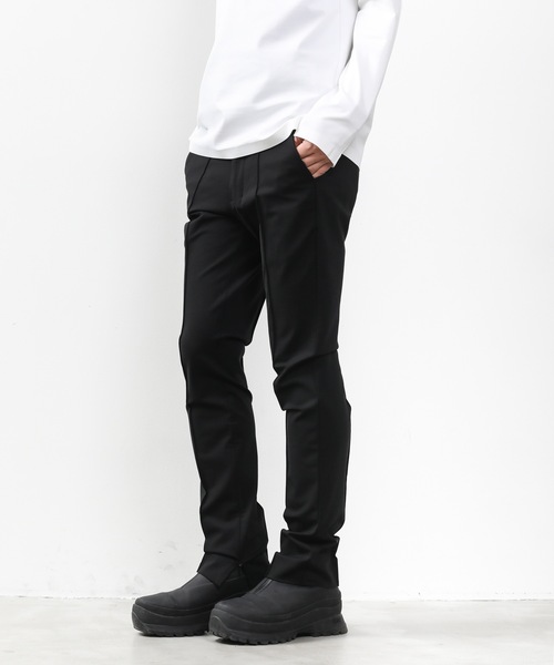 ATTACHMENT（アタッチメント）の「PONTE JERSEY CENTER CREASE TROUSERS（スラックス・メンズ・ブラック/ダークグリーン・1/2/3）」の3枚目の写真