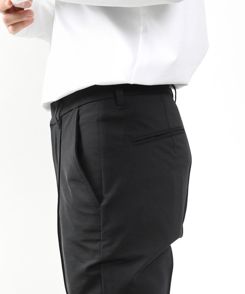 ATTACHMENT（アタッチメント）の「PONTE JERSEY CENTER CREASE TROUSERS（スラックス・メンズ・ブラック/ダークグリーン・1/2/3）」の5枚目の写真