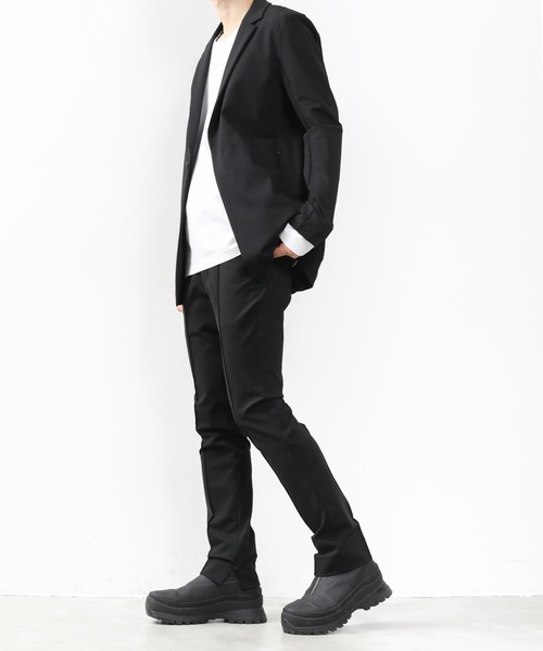 ATTACHMENT（アタッチメント）の「PONTE JERSEY CENTER CREASE TROUSERS（スラックス・メンズ・ブラック/ダークグリーン・1/2/3）」の8枚目の写真