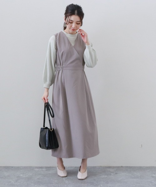 archives（アルシーヴ）の「カシュクールジャンスカ（ジャンパースカート・レディース・ブルー/アイボリー/グレイッシュベージュ・MEDIUM）」の12枚目の写真